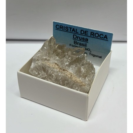 PIEDRA en bruto, natural CRISTAL DE ROCA drusa