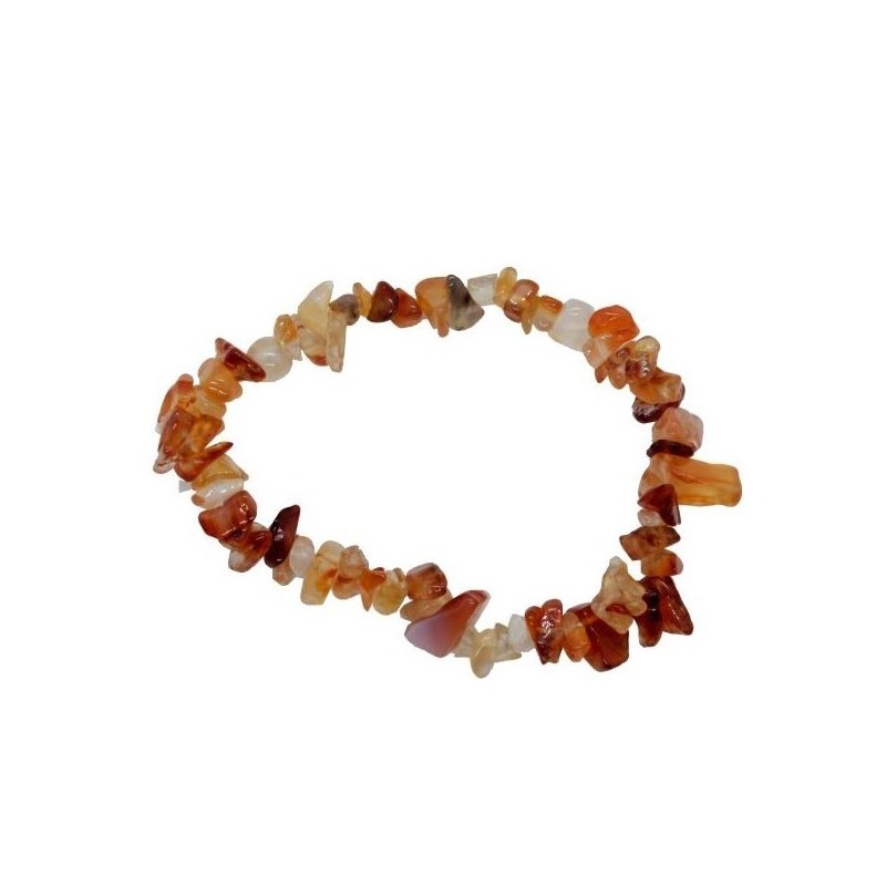 PULSERA CHIP PIEDRA  CARNEOLA