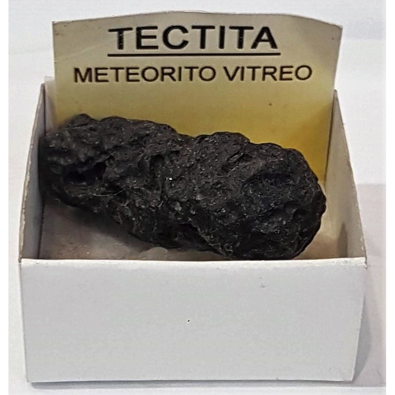 Tectita, meteorito. Piedra en bruto, 3 cm x  3cm