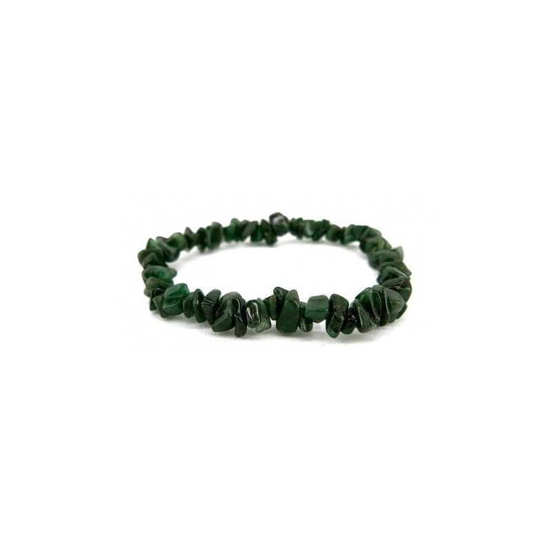 PULSERA CHIP PIEDRA  AVENTURINA VERDE