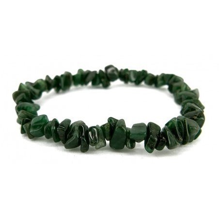 PULSERA CHIP PIEDRA  AVENTURINA VERDE