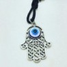 Colgante MANO DE FATIMA con OJO TURCO  (AMULETO mal de ojo) 3cm