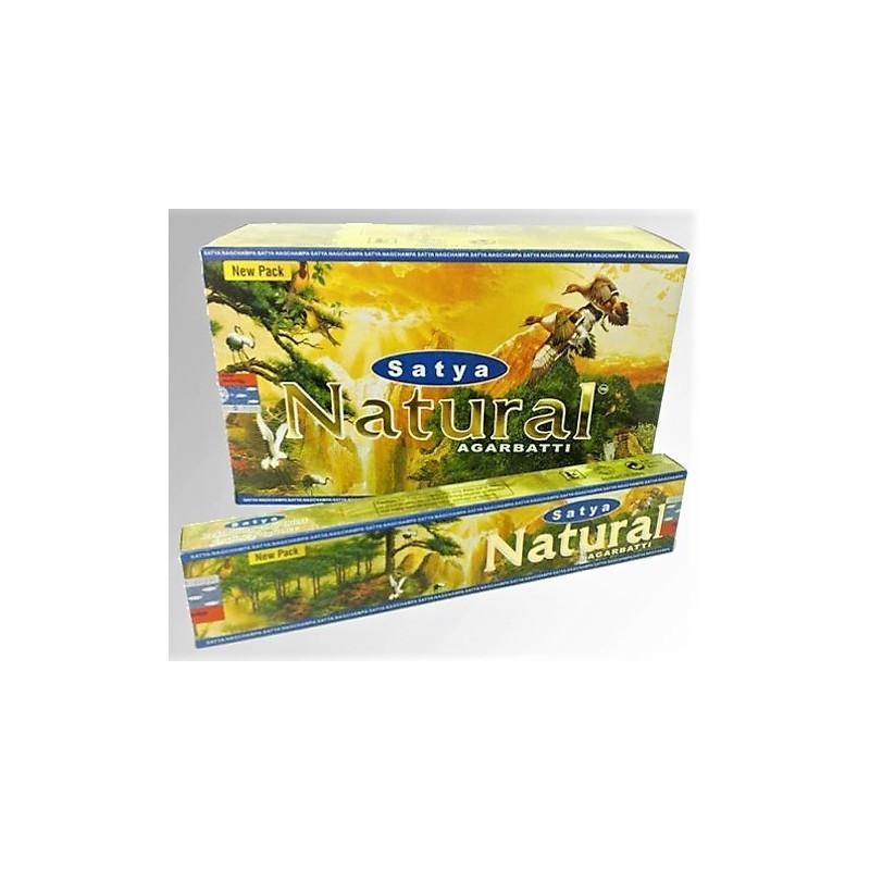 INCIENSO NATURAL (agarbati) Caja con 12 paquetes de 15 gm .